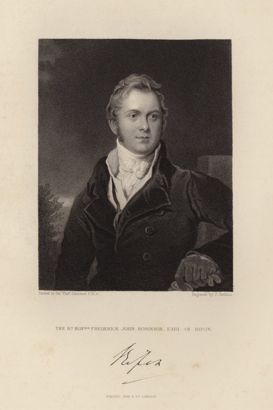 Oikea kunnia Frederick John Robinson tekijältä Thomas Lawrence