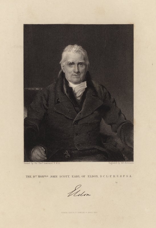 Oikea kunniallinen John Scott Earl of Eldon tekijältä Thomas Lawrence