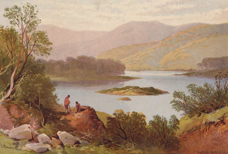 Killarney Lakes, Killarney (väri litho) tekijältä Thomas Leeson the Elder Rowbotham