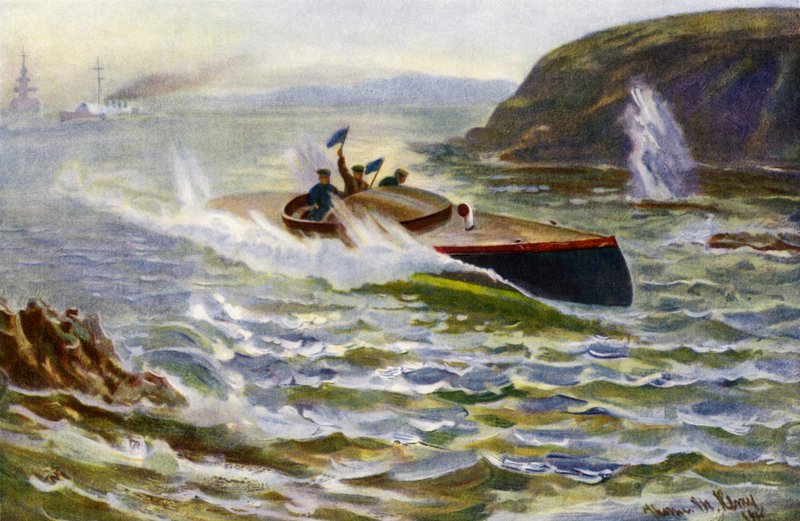 Motor Scout (väri litho) tekijältä Thomas Marie Madawaska Hemy