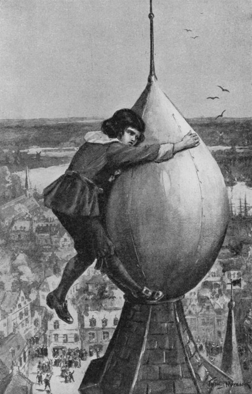 Tuleva amiraali Michael Adrianzoon De Ruyter puristaa kätensä suuren pallon (litho) huipulle tekijältä Thomas Maybank