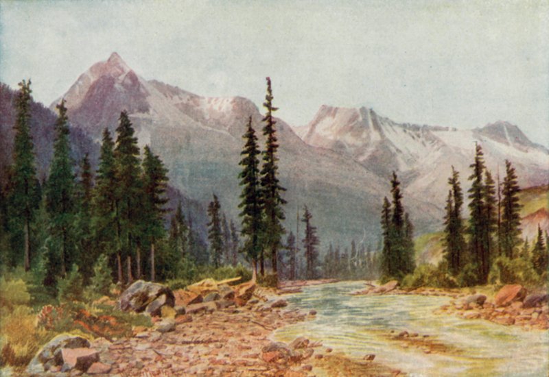 Kalliovuoret (väri litho) tekijältä Thomas Mower Martin