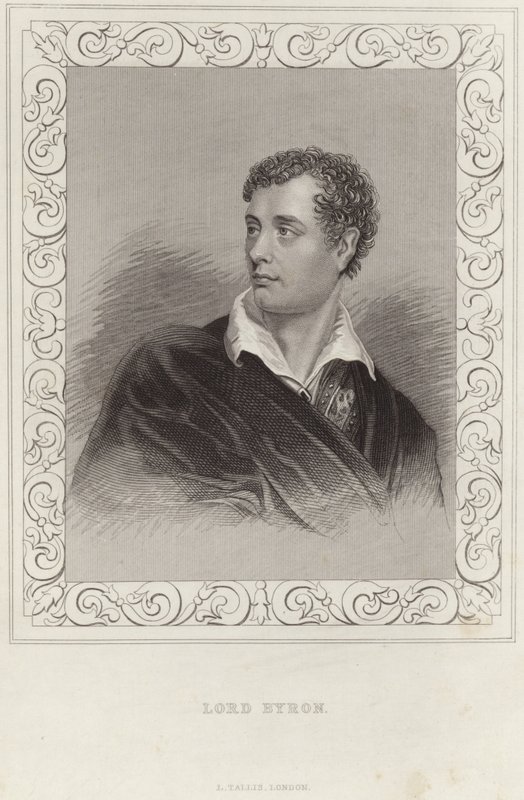 Lord Byronin muotokuva tekijältä Thomas Phillips