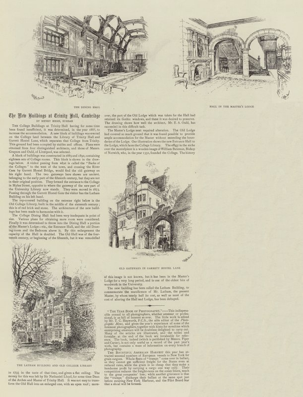 Uudet rakennukset Trinity Hallissa, Cambridgessa tekijältä Thomas Raffles Davison
