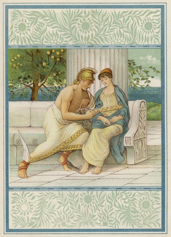Perseus ja Andromeda (väri litho) tekijältä Thomas Ralph Spence