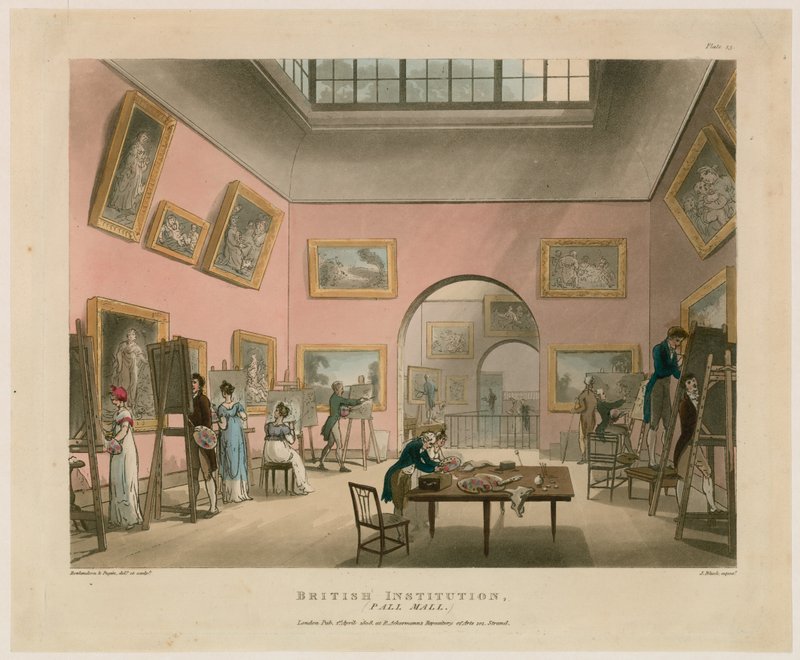 Brittiläinen instituutio, Pall Mall tekijältä Thomas Rowlandson