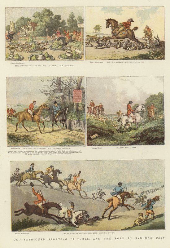 Vanhanaikaisia urheilukuvia tekijältä Thomas Rowlandson