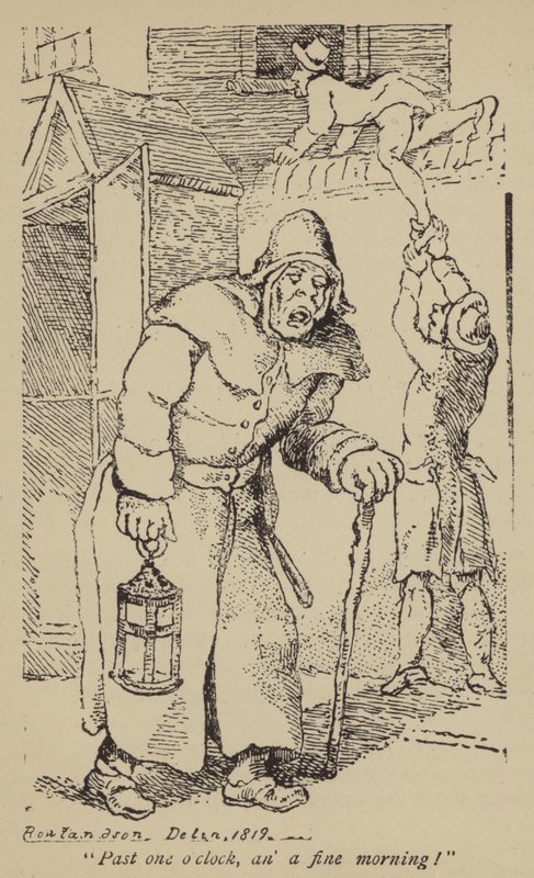 Kello yli yhtä, hyvä aamu! tekijältä Thomas Rowlandson