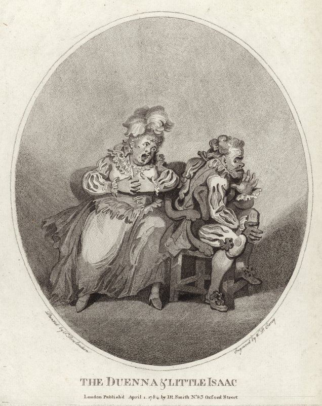 Duenna ja Pikku Iisak tekijältä Thomas Rowlandson
