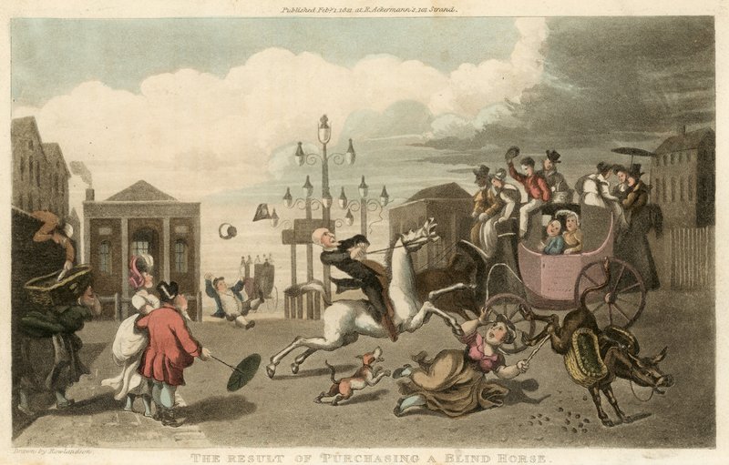 Sokean hevosen oston tulos tekijältä Thomas Rowlandson