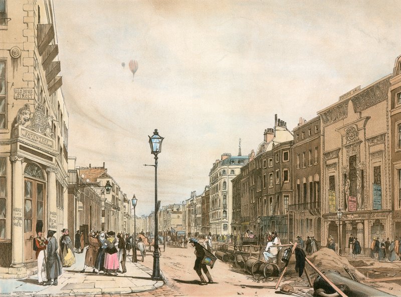 Piccadilly kohti kaupunkia tekijältä Thomas Shotter Boys