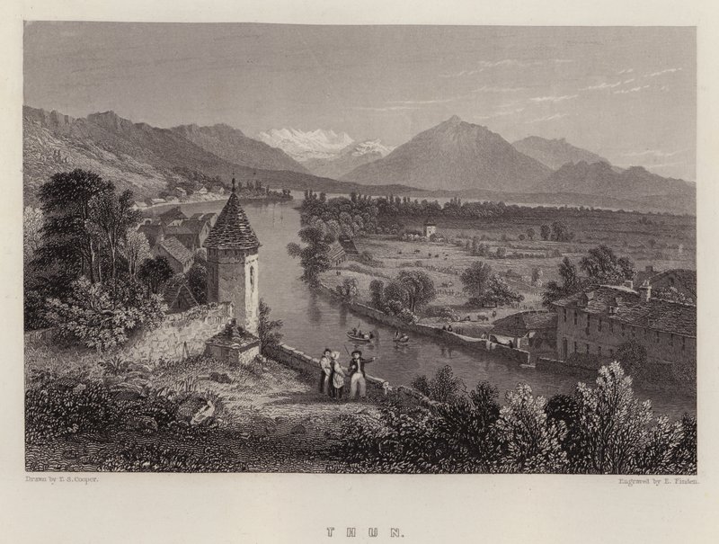 Thun (väri litho) tekijältä Thomas Sidney (after) Cooper
