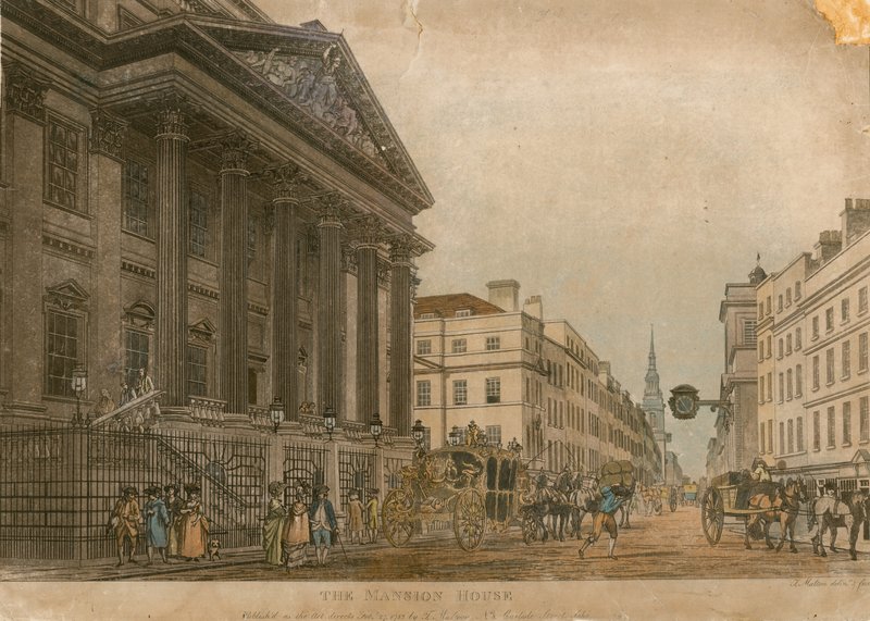 Mansion House, Lontoo tekijältä Thomas Snr. Malton