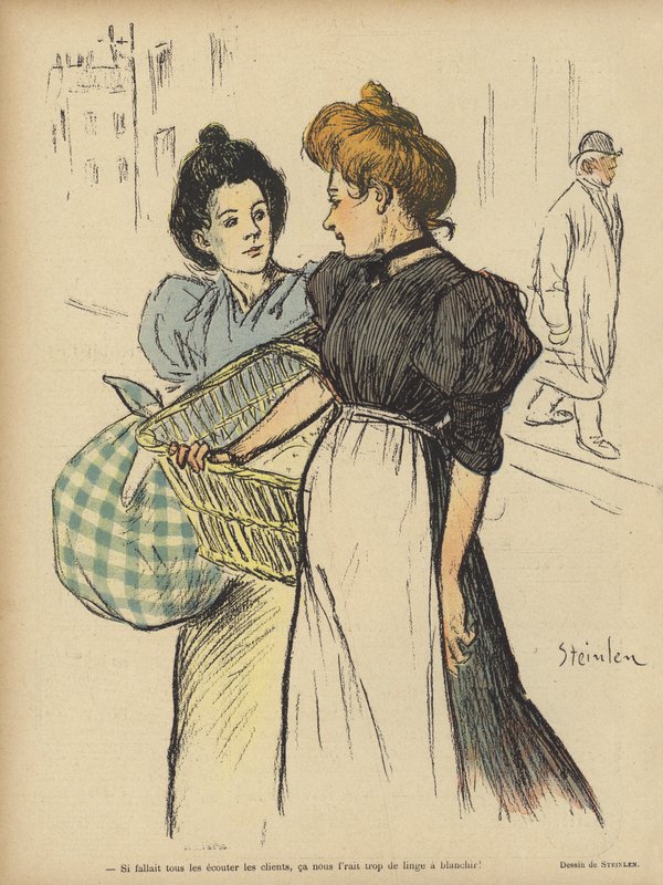 Kuvitus Le Rirelle tekijältä Théophile Alexandre Steinlen