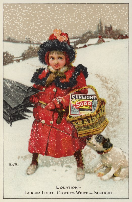 Mainos Sunlight Soap (väri litho) tekijältä Tom Browne