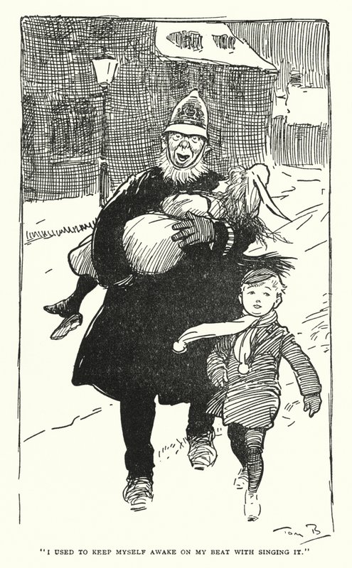"Pidin itseni hereillä biitilläni laulamalla sitä" (litho) tekijältä Tom Browne