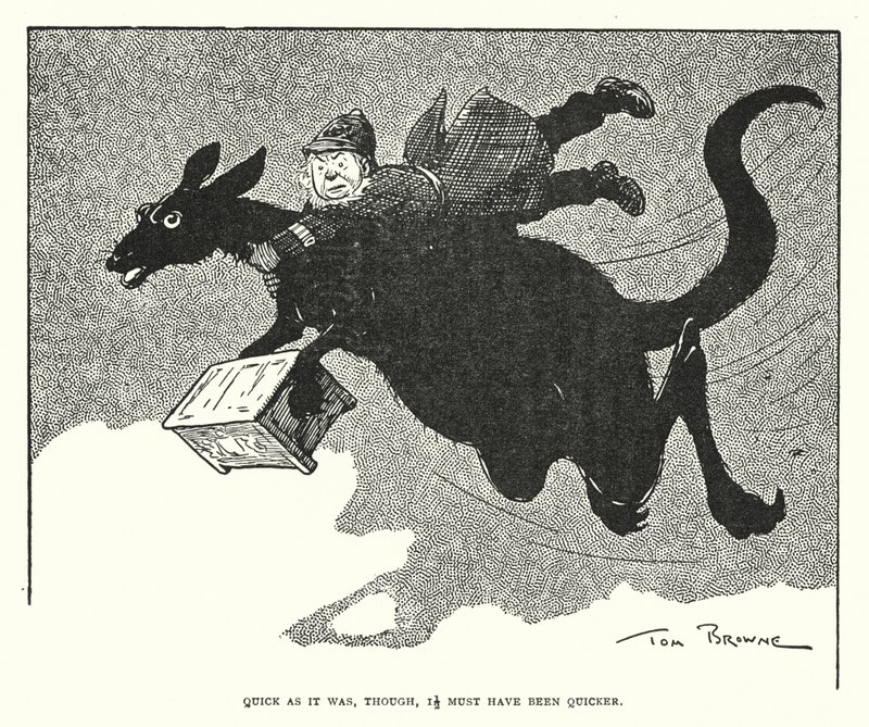 Niin nopea kuin se olikin, sen on täytynyt olla nopeampi (litho) tekijältä Tom Browne