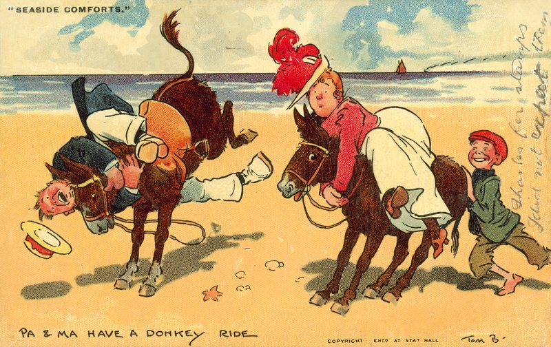 Merenrantamukavuudet (chromolitho) tekijältä Tom Browne