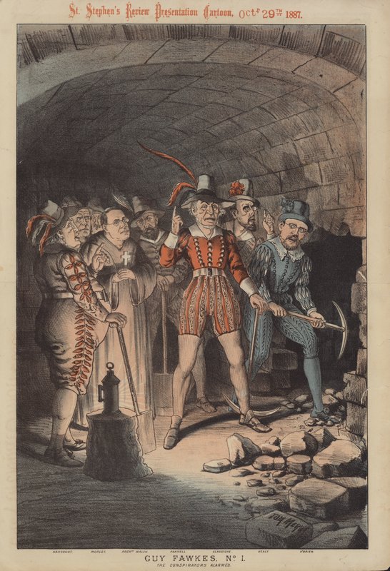 Guy Fawkes, nro 1: Conspirators Armed (väri litho) tekijältä Tom Merry