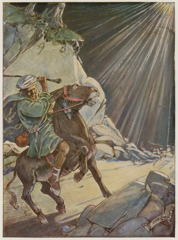 Hän otti sauvansa ja löi pedon tekijältä Tony Sarg