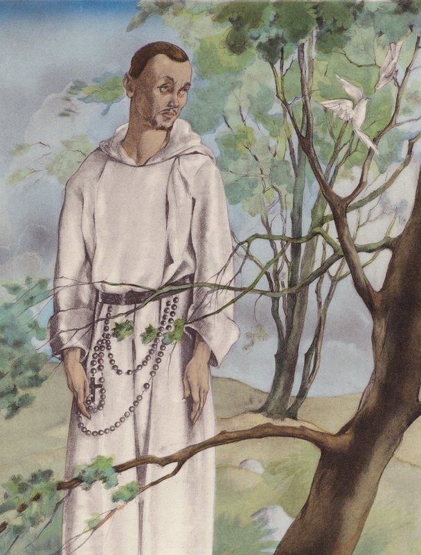 Brunelleschin kuvitus Contes et Nouvelles de La Fontaine -teokseen (väriliitos). tekijältä Umberto (after) Brunelleschi