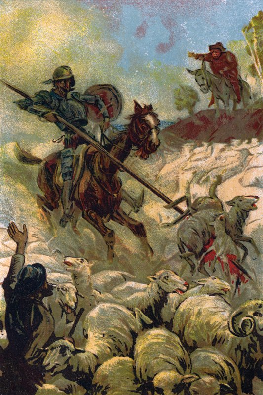 Kuvitus Don Quijotelle tekijältä Unbekannt Unbekannt