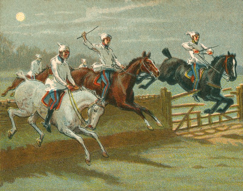 Races Historic and Modern, ensimmäinen estejuoksu ennätys, pahoittelut H Alkenille tekijältä Unbekannt Unbekannt