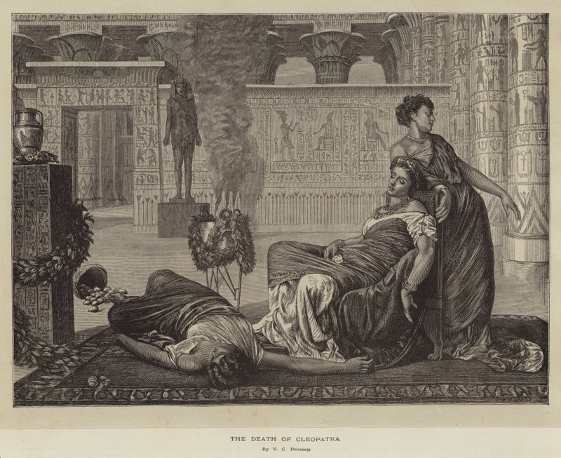 Kleopatran kuolema tekijältä Valentine Cameron Prinsep