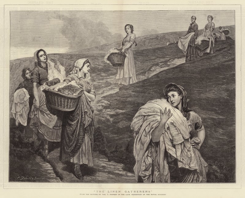 Liinavaatteiden kerääjät tekijältä Valentine Cameron Prinsep