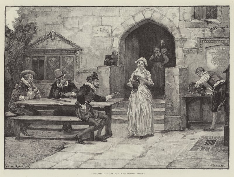Balladi Bethnal Greenin kerjäläisestä (The Ballad of the Beggar of Bethnal Green) tekijältä Victor John Robertson