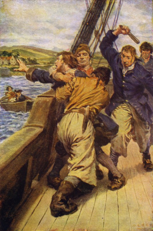Kuva kidnapoidusta (väri litho) tekijältä W.R.S. (after) Stott