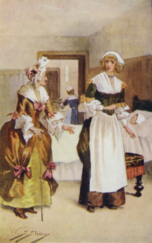 Gertrude kohtasi Lady Scropen punastunein poskiin ja hehkuvin silmin tekijältä W.S. Stacey