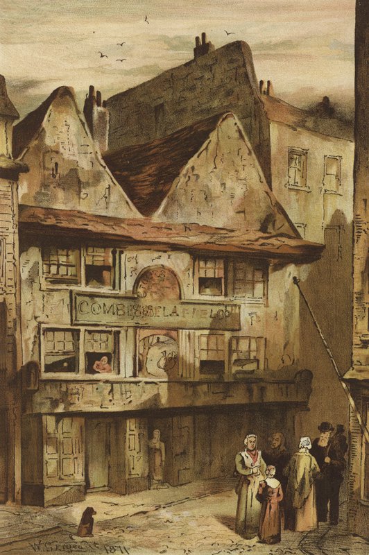 Nell Gwynnen talo, Drury Lane, Strand (kromoliitti) tekijältä Waldo Sargeant