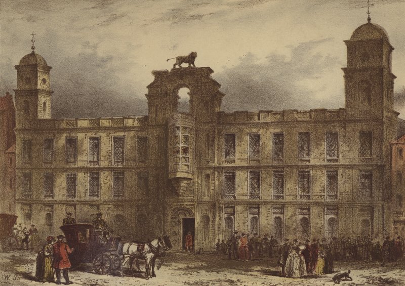 Northumberland House, Strand (chromolitho) tekijältä Waldo Sargeant
