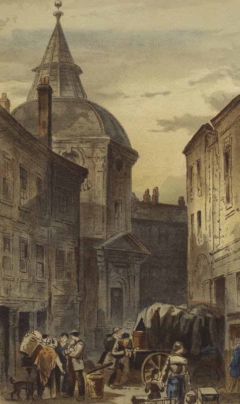 Warwick Lane, Newgate Street, City (chromolitho) tekijältä Waldo Sargeant