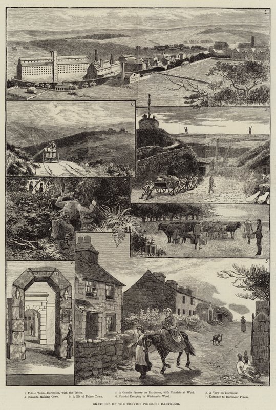Luonnokset vankiloista, Dartmoor tekijältä Walter Bothams