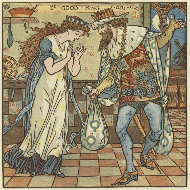 Hyvä kuningas Arthur tekijältä Walter Crane