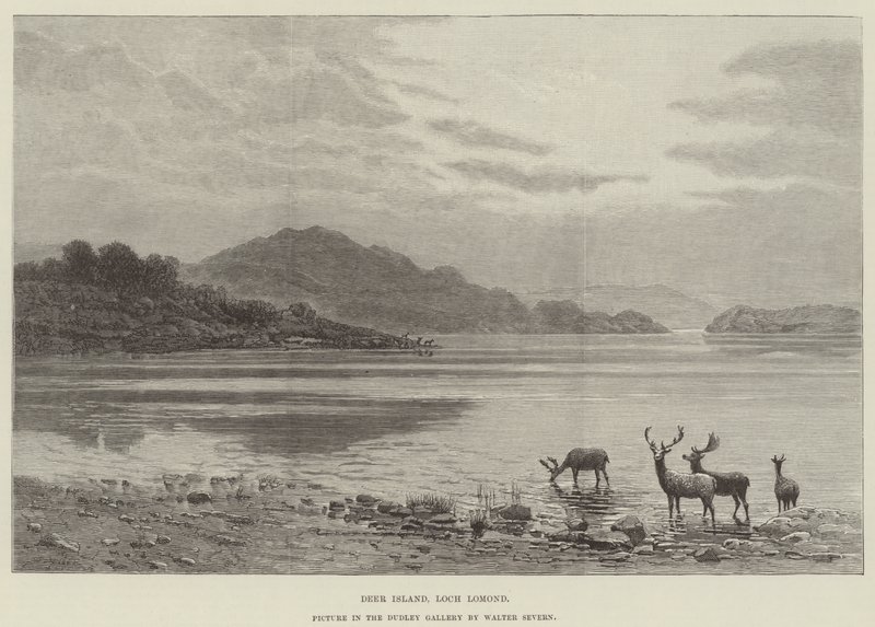 Deer Island, Loch Lomond, kuva Dudley-galleriassa tekijältä Walter Severn