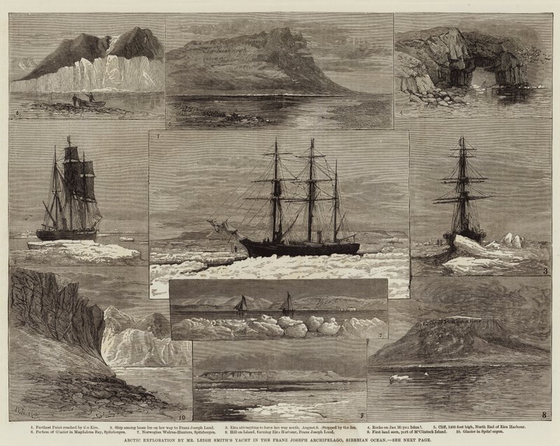 Arktinen tutkimus herra Leigh Smithin jahdilla Franz Josephin saaristossa, Siperian valtamerellä tekijältä Walter William May