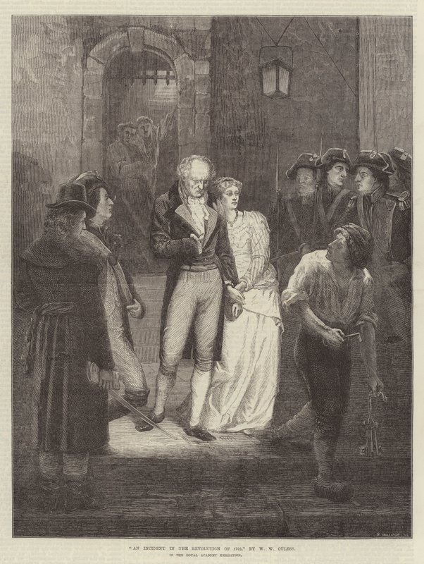 Tapaus vuoden 1792 vallankumouksessa, Royal Academyn näyttelyssä tekijältä Walter William Ouless