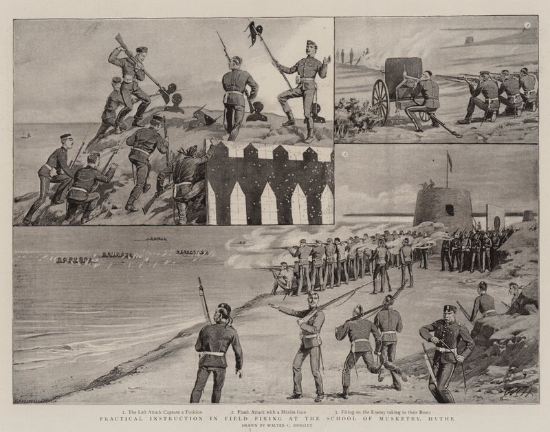 Käytännön kenttäammuntakoulutus Musketry Schoolissa, Hythe tekijältä Walter Charles Horsley