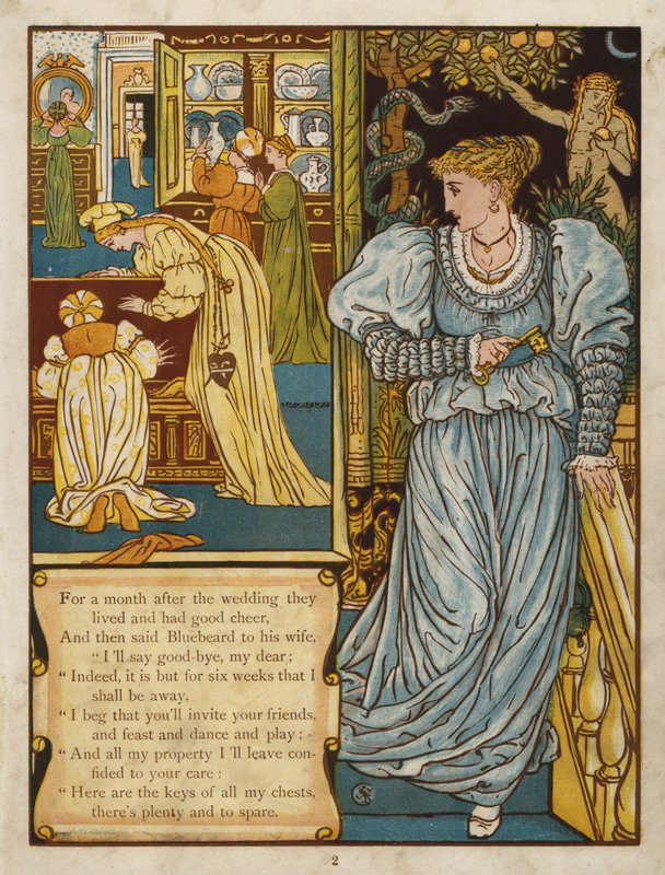 Siniparta (väri lito) tekijältä Walter Crane