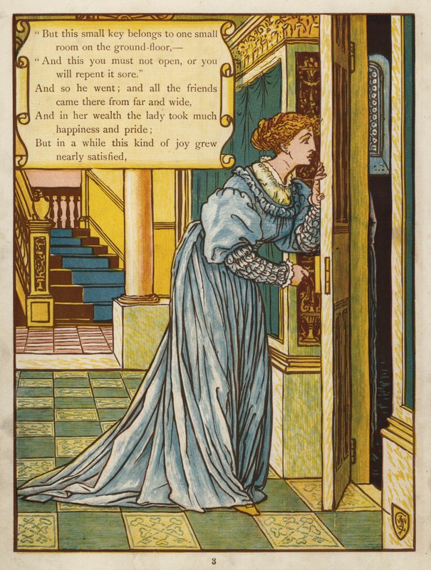 Siniparta (väri lito) tekijältä Walter Crane