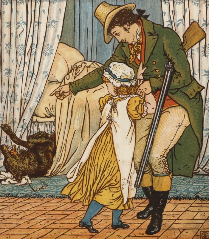 Punahilkka (väri litho) tekijältä Walter Crane