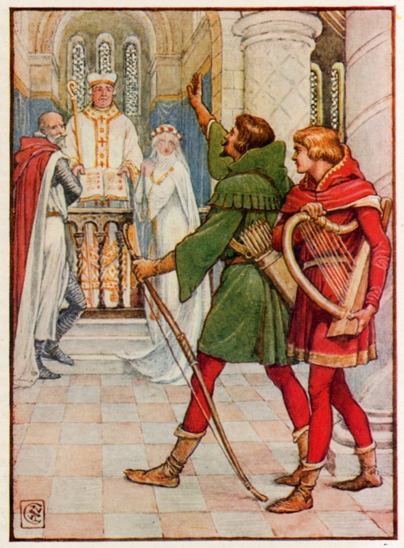 Robin Hood ja Allin-a-Dale tekijältä Walter Crane