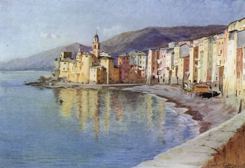 Camogli, Italia (väri litho) tekijältä Walter Frederick Roofe Tyndale