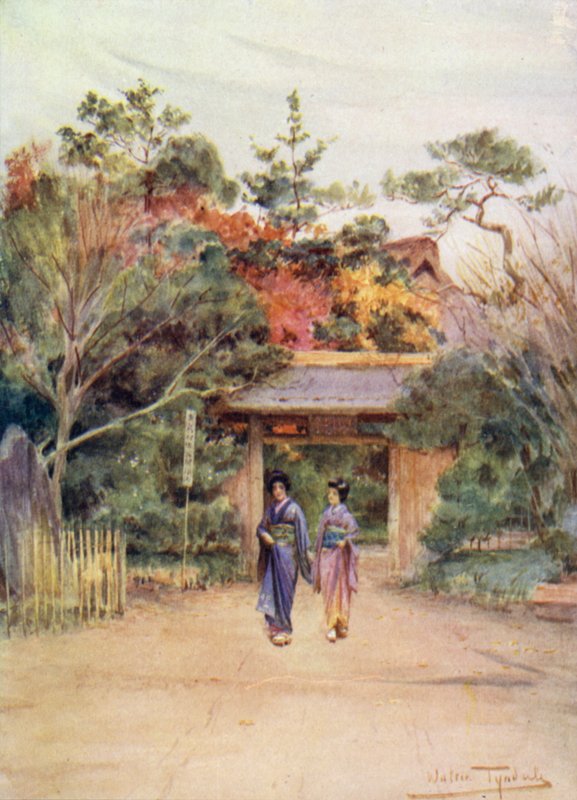 Gateway of Shaker Gardens lähellä Tokiota tekijältä Walter Frederick Roofe Tyndale