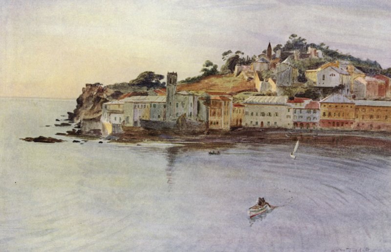 Peninsula, Sestri Levante (väri litho) tekijältä Walter Frederick Roofe Tyndale
