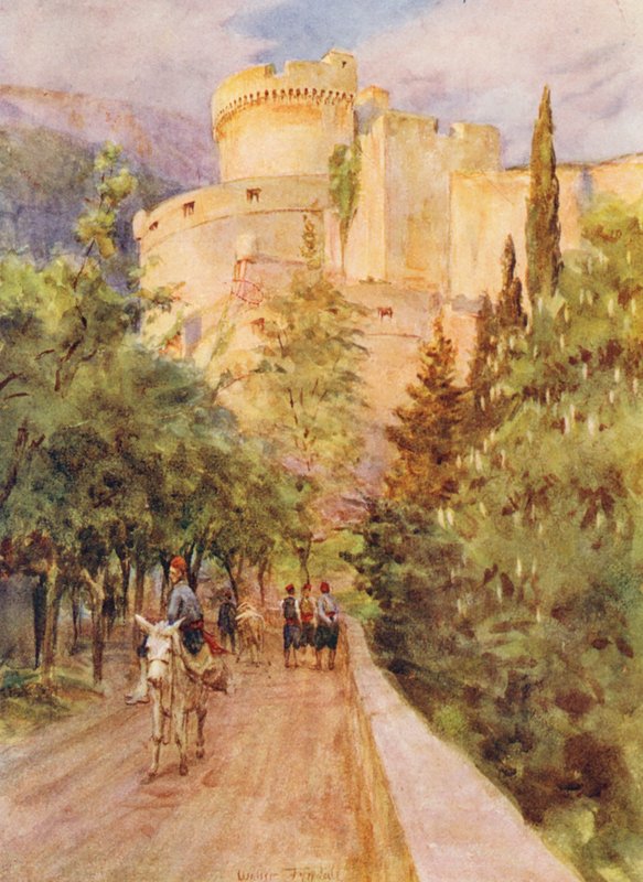 Minceta-torni, Ragusa (värilitro) tekijältä Walter Frederick Roofe Tyndale