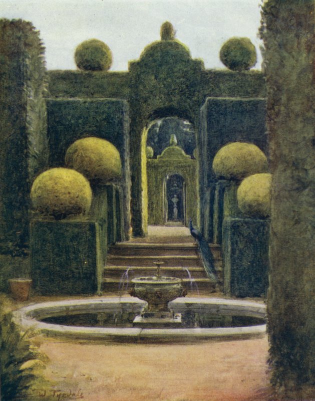 Uusi metsä: Brokenhurst Park Gardenissa (väri litho) tekijältä Walter Frederick Roofe Tyndale